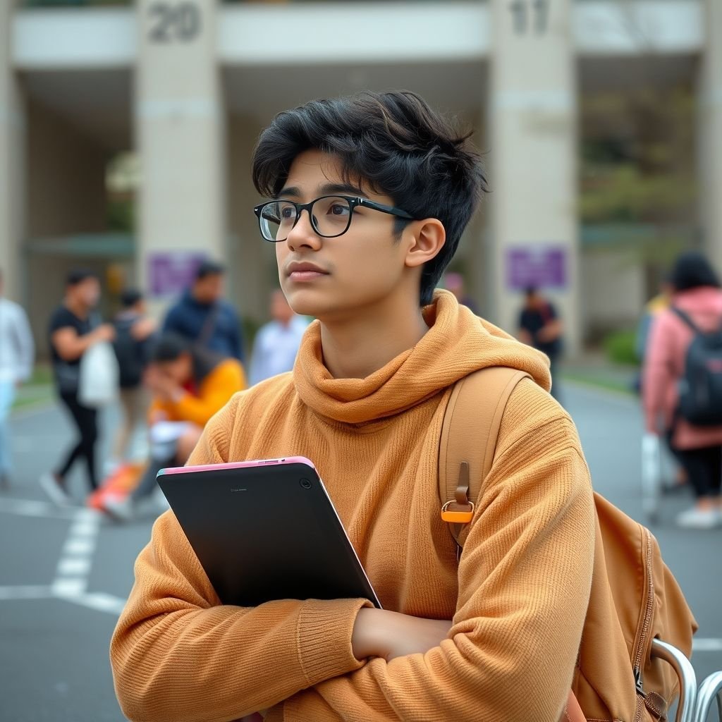 {"prompt":"university student waiting for exams","originalPrompt":"university student waiting for exams","width":1024,"height":1024,"seed":42,"model":"flux","enhance":false,"nologo":true,"negative_prompt":"worst quality, blurry","nofeed":false,"safe":false,"quality":"medium","image":null,"isMature":false,"isChild":false}